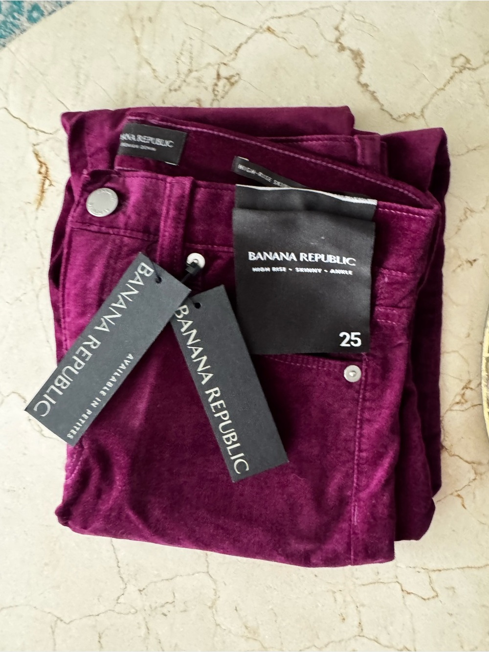 NWT Banana Republic Women’s Plum Skinny Jeggings Jeans size 25